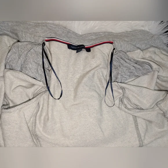 Tommy Hilfiger Womens Gray Band Jacket Blazer with Stand-Up Collar GUC Size S - Picture 6 of 8